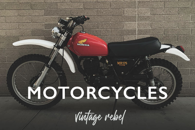 Vintage Rebel Motorcycle Banner