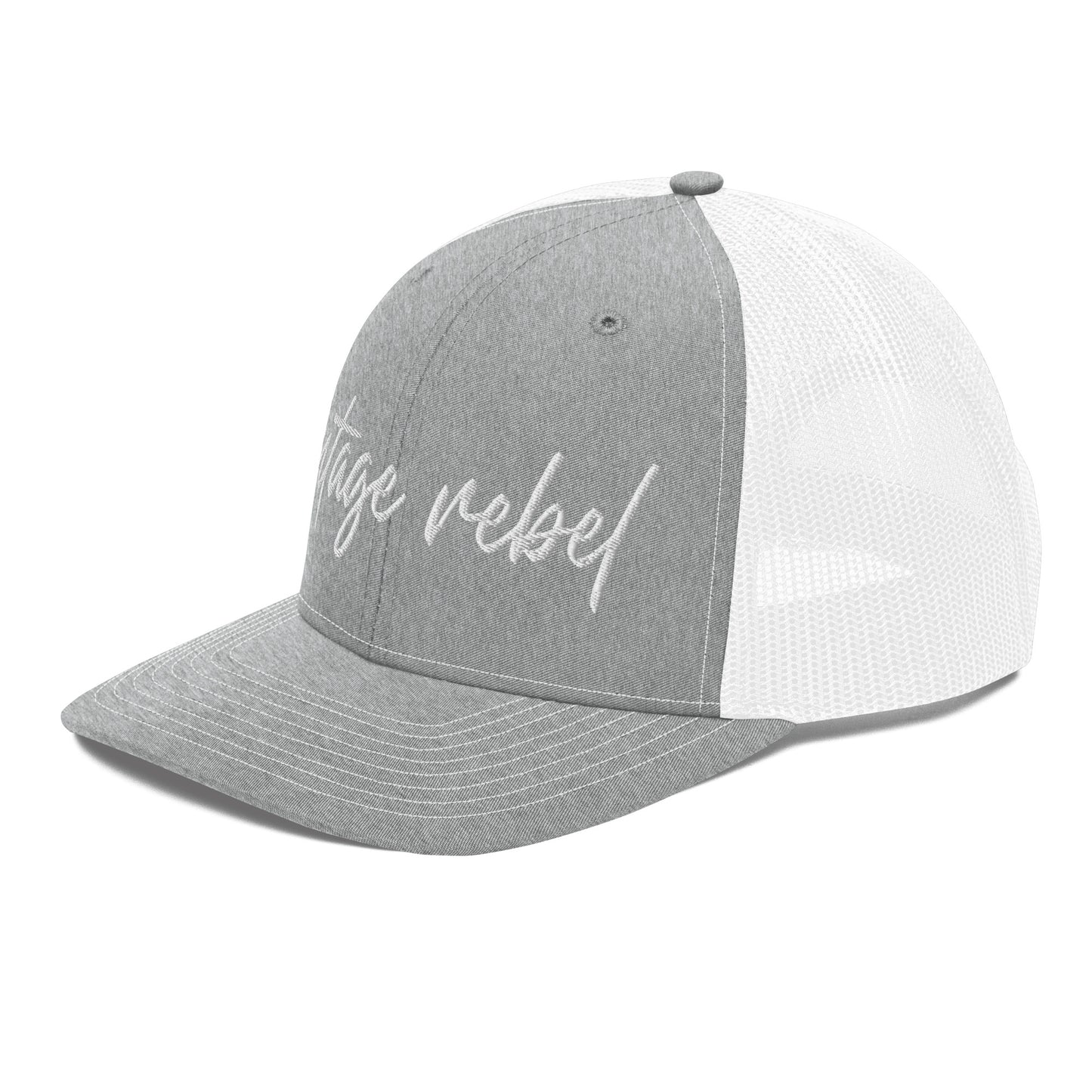 Vintage Rebel trucker cap grey