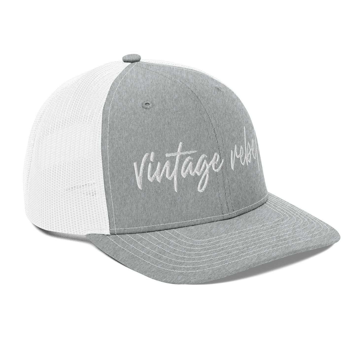 Vintage Rebel trucker cap grey