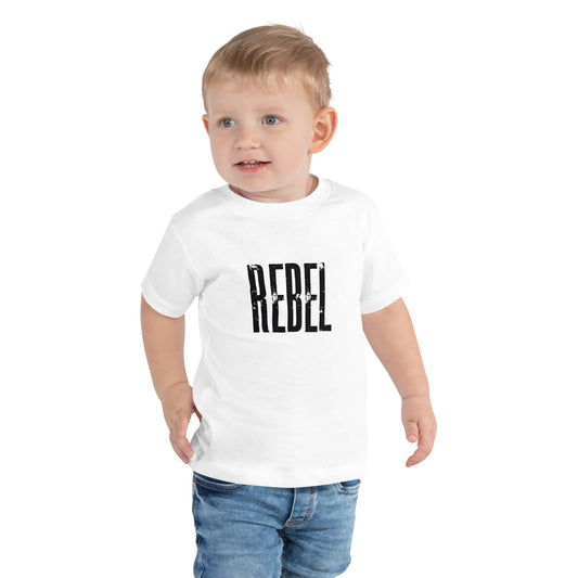 Rebel Toddler Short Sleeve Tee White