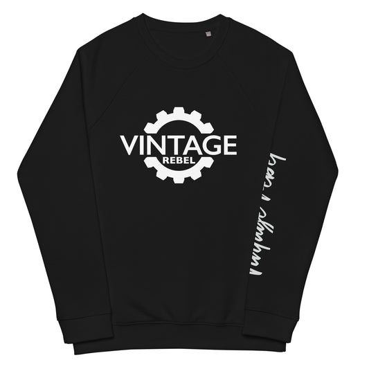 Vintage Rebel raglan sweatshirt black