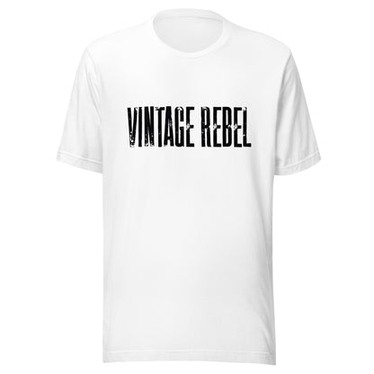 Vintage Rebel tee white