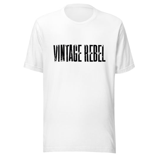 Vintage Rebel tee white