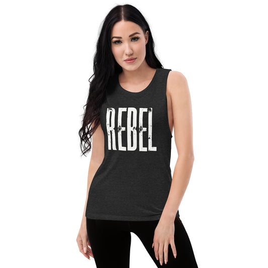 Rebel Women Muscle Tank Black