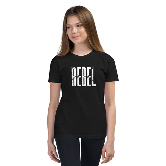 Rebel Kids Youth Short Sleeve T-Shirt Black