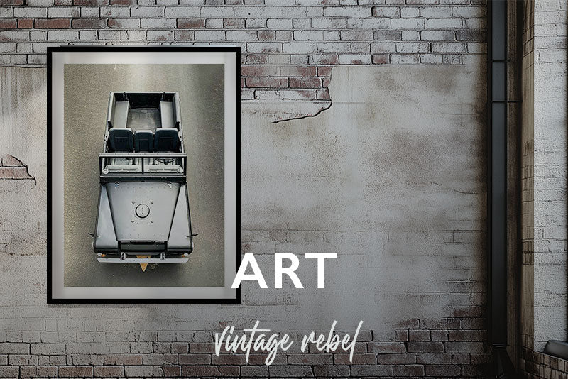 Vintage Rebel Art Banner