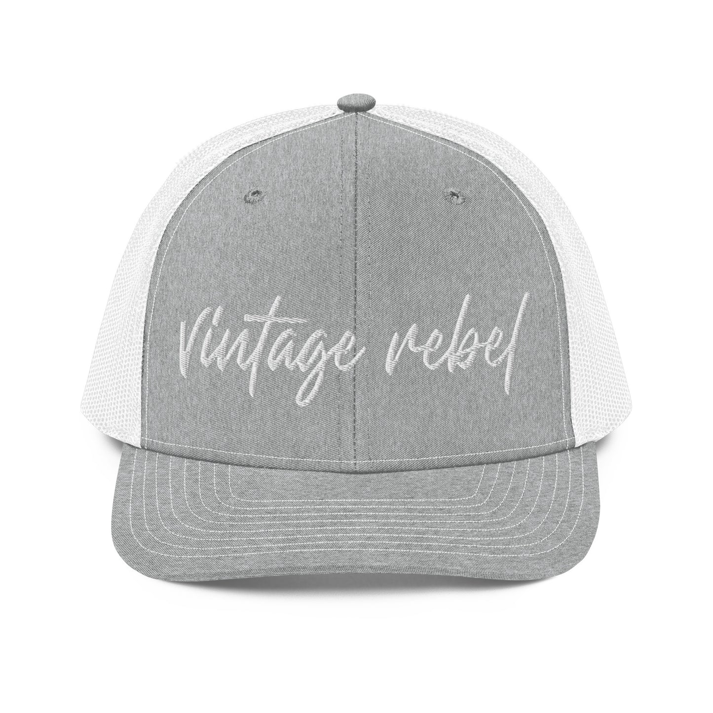 Vintage Rebel trucker cap grey